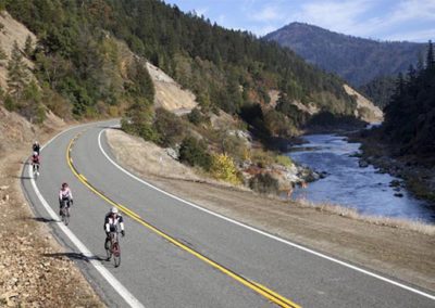 BRNW California Bike Tour 2018 Bicycle Rides Northwest Cyclists Along Klamath River