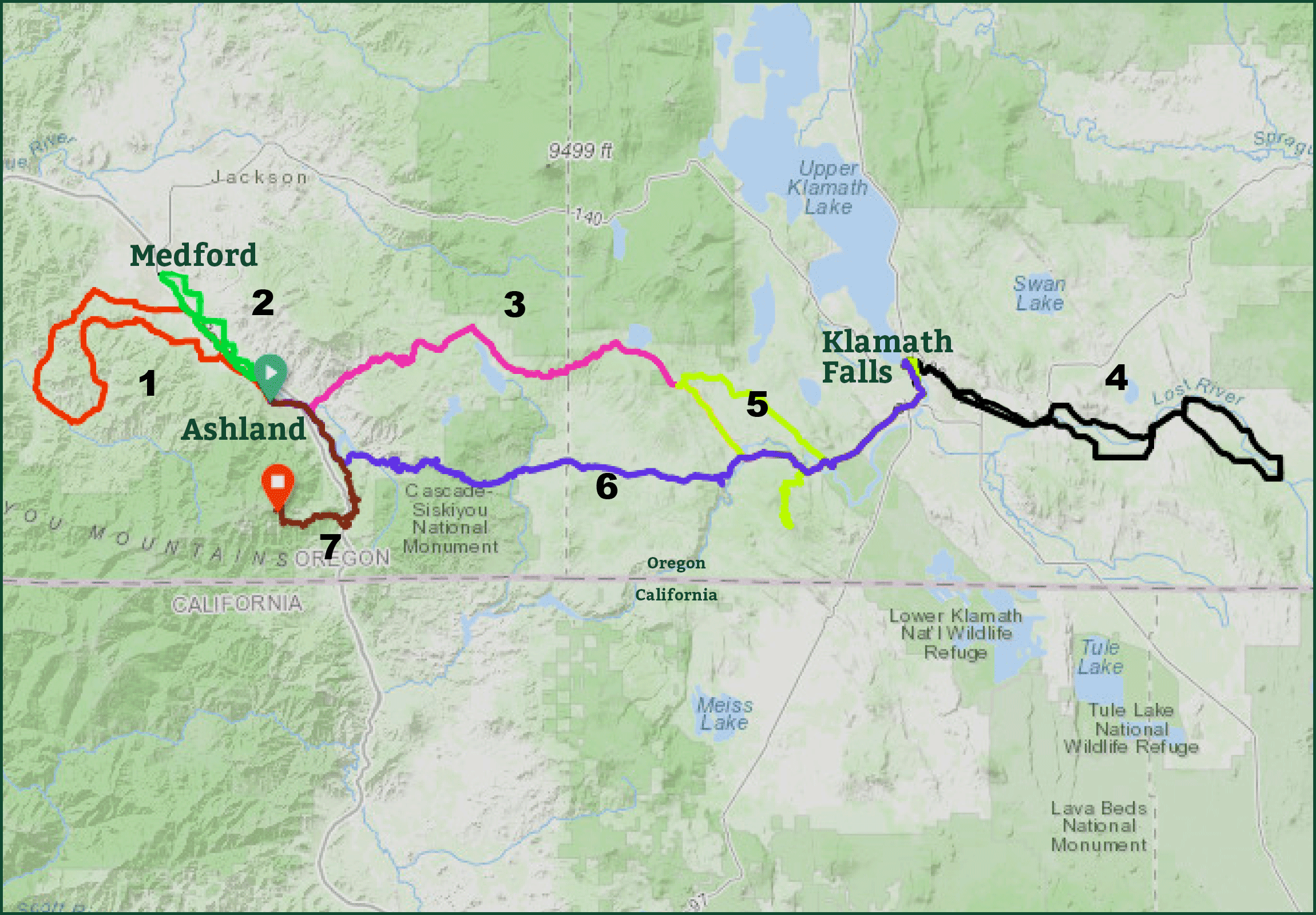 Oregon 2025 overview map