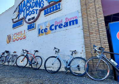 Bikes on the wall