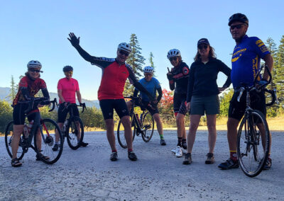 Riders on Dobson Pass