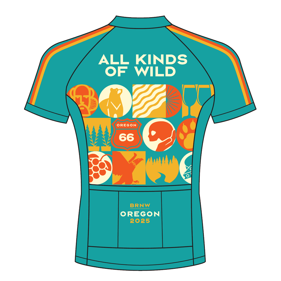 BRNW Bicycle Rides Northwest OR 2018 Jersey Back